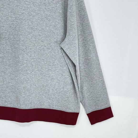 Mens Turtleneck Fleece Sweatshirt XLarge in Soft Grey Heather Club Room - Picture 14 of 16